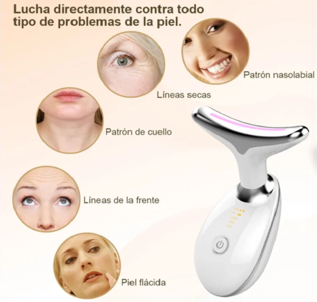 Masajeador de Rostro y Cuello Tonifica y Rejuvenece