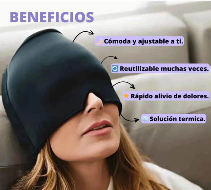 GORRO GEL ANTIMIGRAÑA FRÍO Y CALIENTE