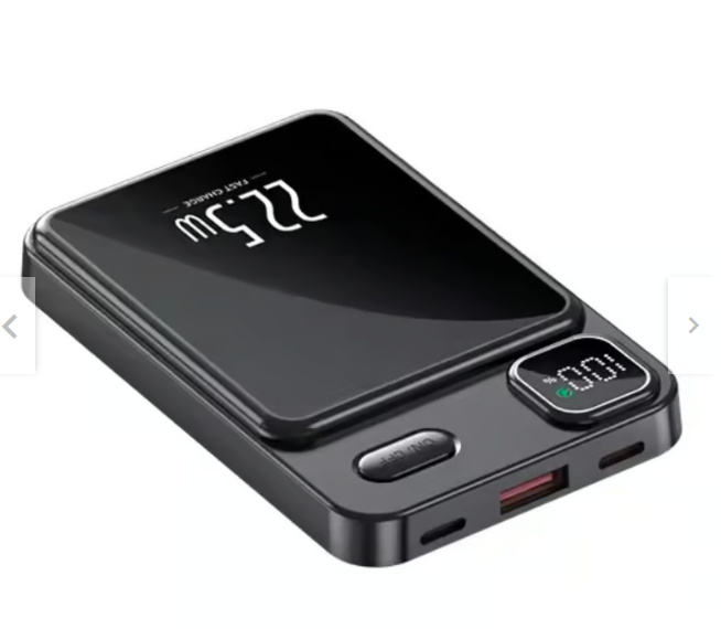 Power Bank Magnético SUPER Carga Inalámbrica 15000mAh CP01 - Negro